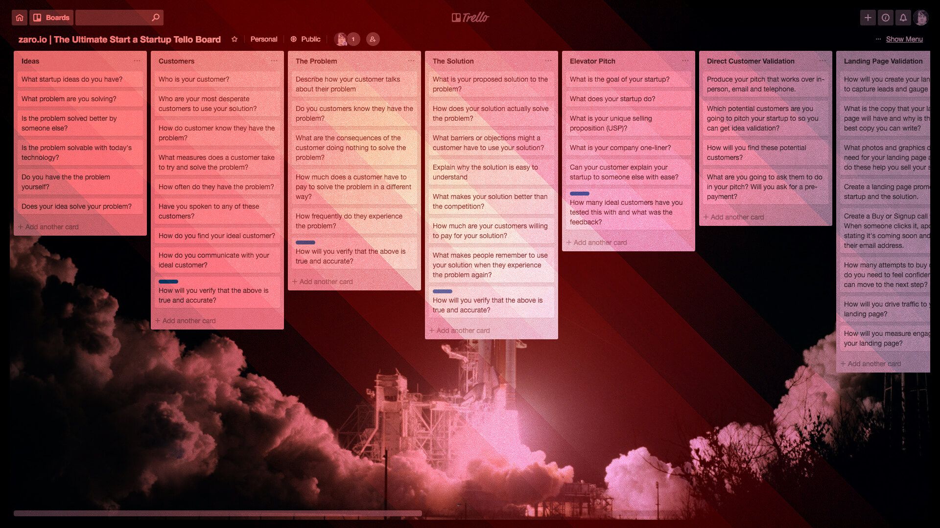 The Ultimate Startup Trello Board