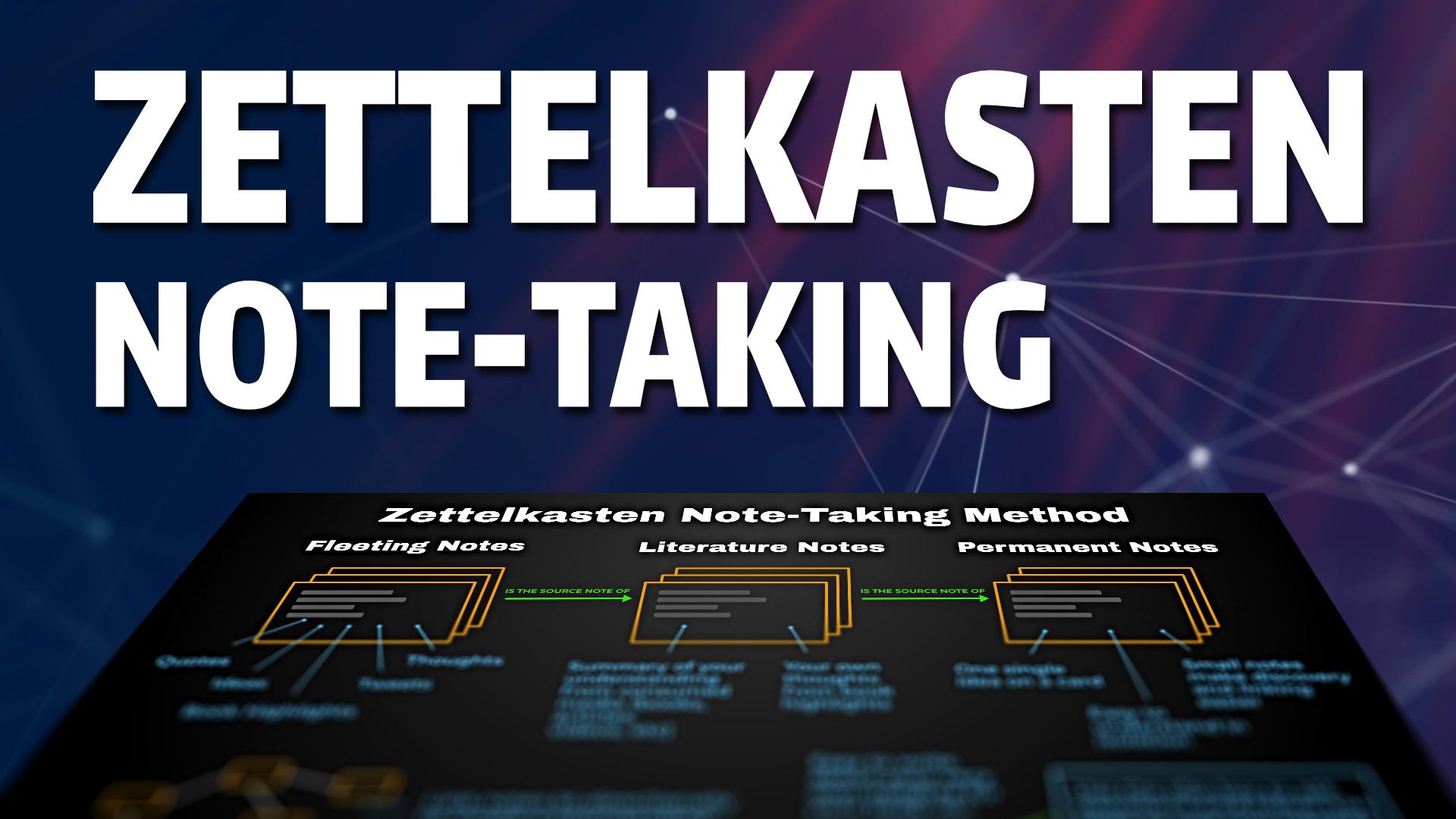 Understanding the zettelkasten note-taking method